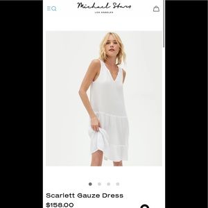 Like New Michael Stars Scarlett Gauze Dress